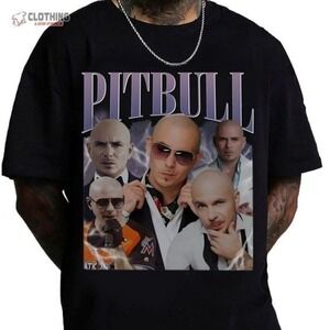 Pitbull Digital Hip Hop Party Music Fan Graphic T-Shirt